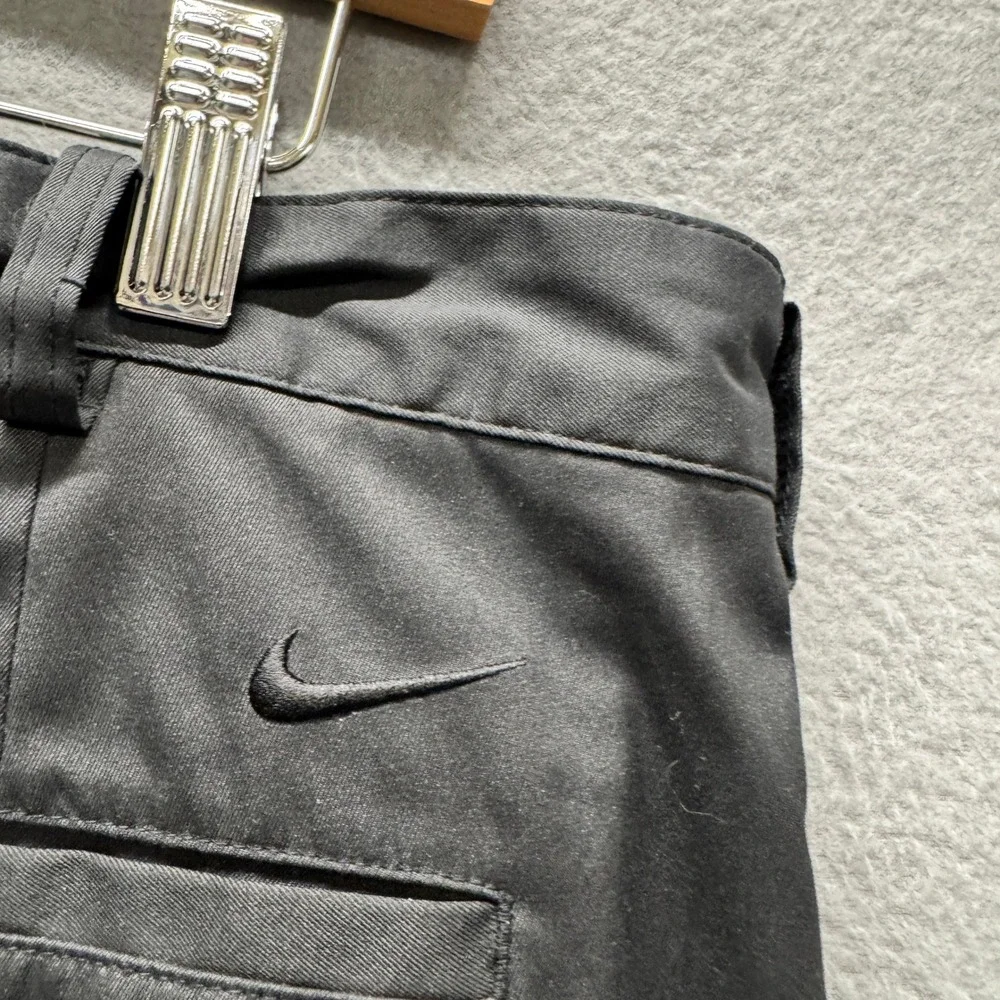 Nike Golf Pants Mens 36x30 ACTUAL‎ Dri-Fit Tech Straight Leg Black Athletic
